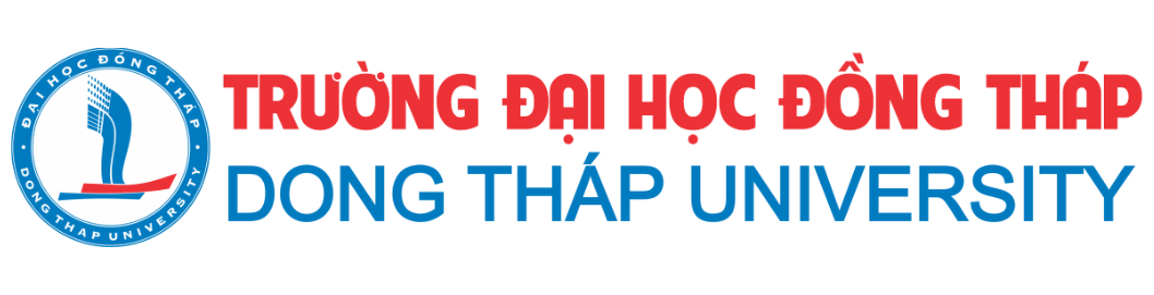 Logo Đại học Đồng Tháp (ngang)