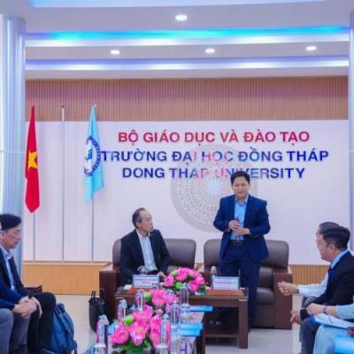 Văn phòng tỉnh Tokushima (Nhật Bản) thăm và làm việc tại Đại học Đồng Tháp.